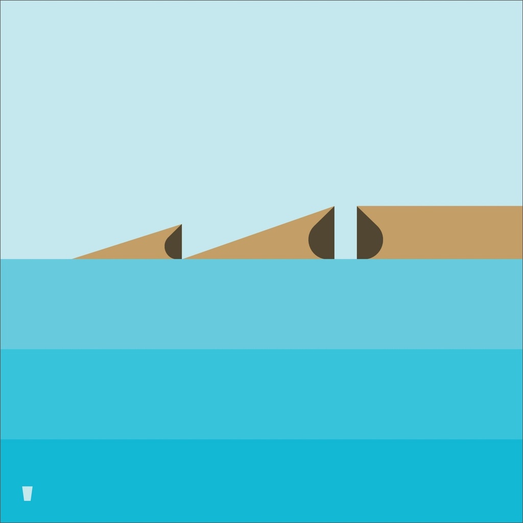 il-Blue Lagoon (Unframed, 17.5cm x 17.5cm)